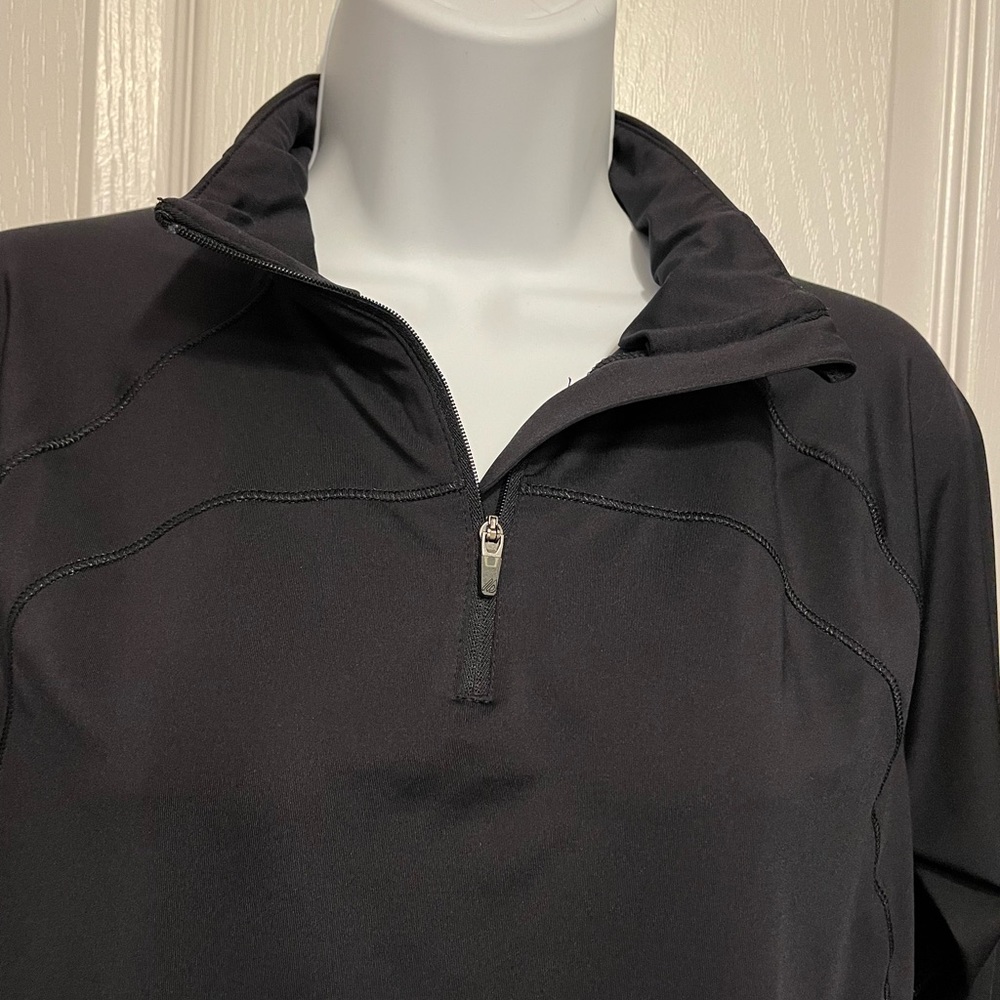 Eddie Bauer long sleeve 1/4 zip technical shirt.